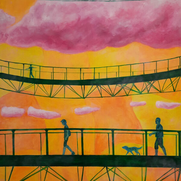 Stezka, akryl na plátně