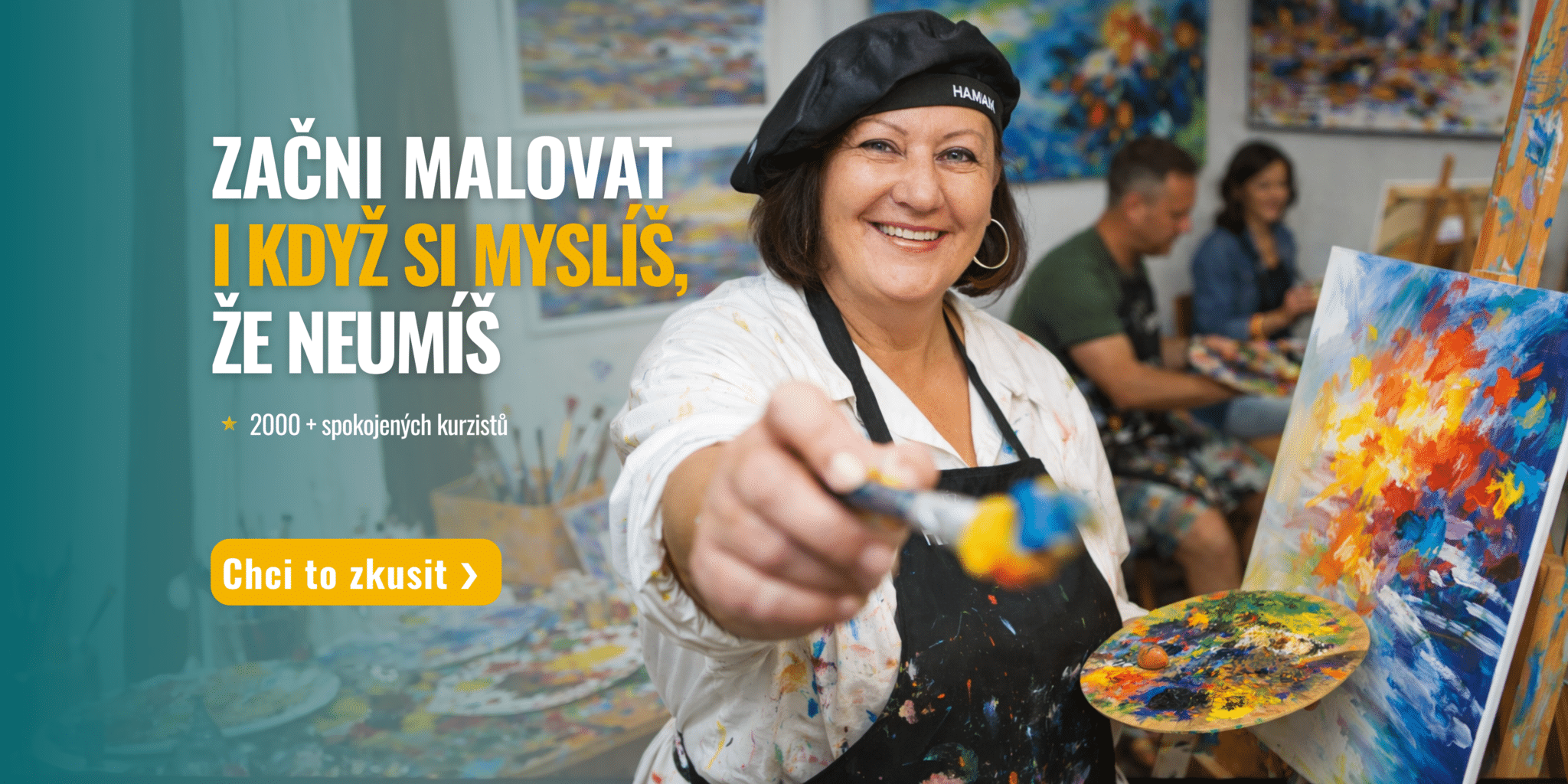 Začni malovat, i když myslíš, že to neumíš.