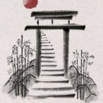 japonská tušová malba